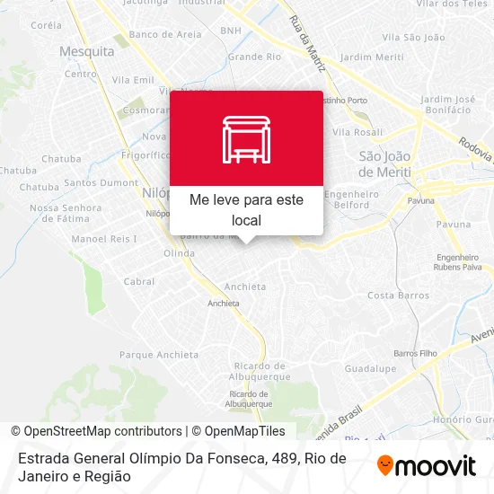 Estrada General Olímpio Da Fonseca, 489 mapa