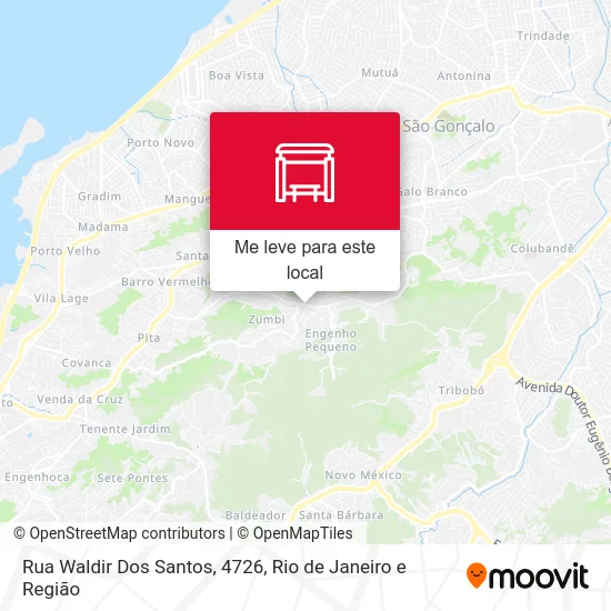 Rua Waldir Dos Santos, 4726 mapa