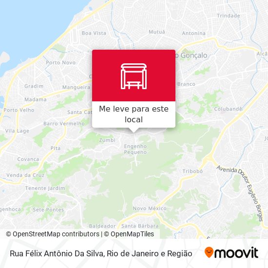 Rua Félix Antônio Da Silva mapa