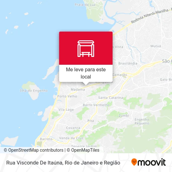 Rua Visconde De Itaúna mapa