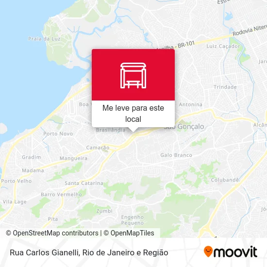 Rua Carlos Gianelli mapa