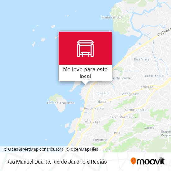 Rua Manuel Duarte mapa