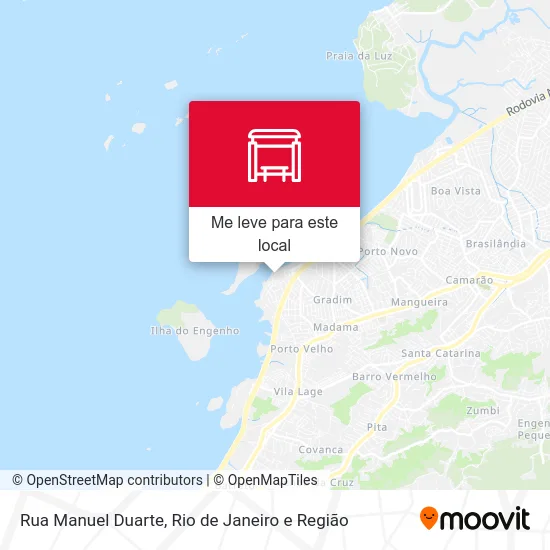 Rua Manuel Duarte mapa