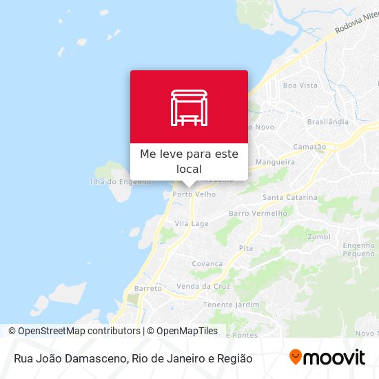 Rua João Damasceno mapa