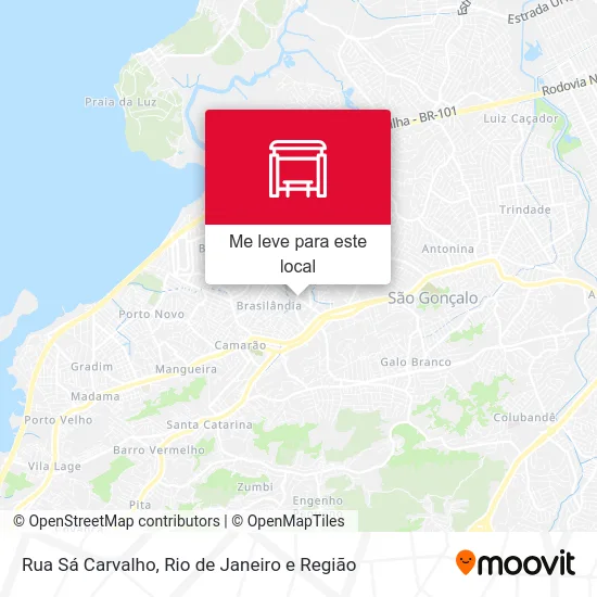 Rua Sá Carvalho mapa