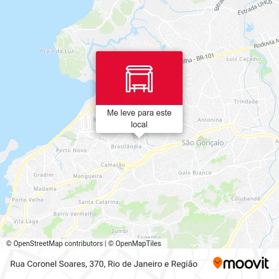 Rua Coronel Soares, 370 mapa