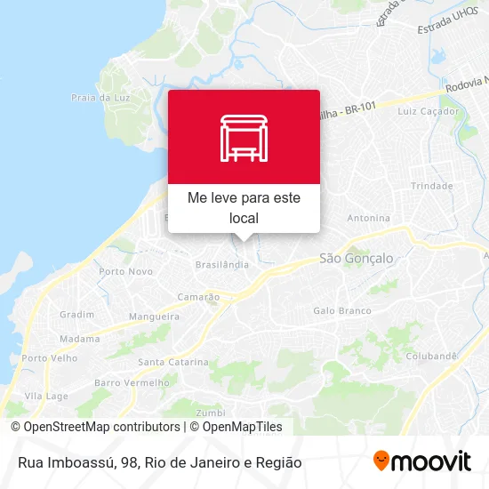 Rua Imboassú, 98 mapa