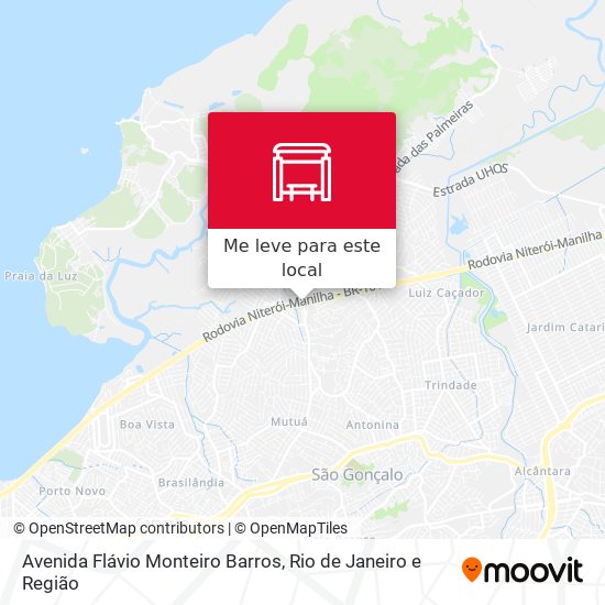 Avenida Flávio Monteiro Barros mapa