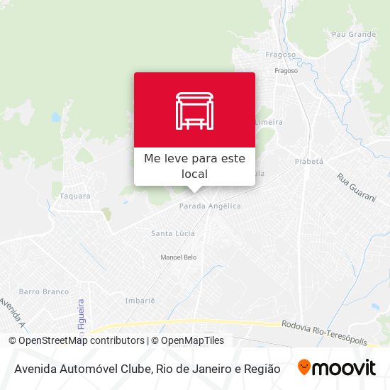 Avenida Automóvel Clube mapa