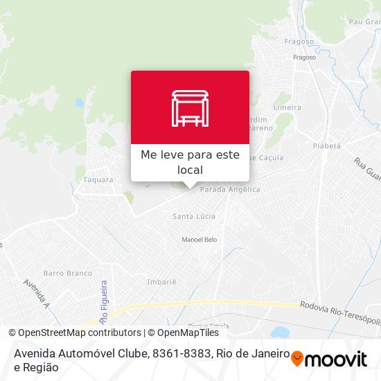 Avenida Automóvel Clube, 8361-8383 mapa