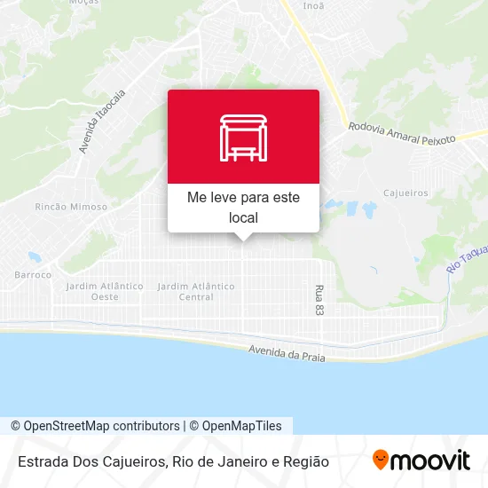 Estrada Dos Cajueiros mapa