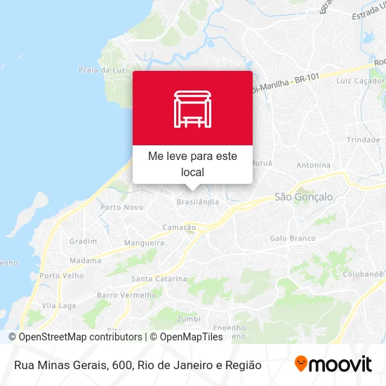 Rua Minas Gerais, 600 mapa