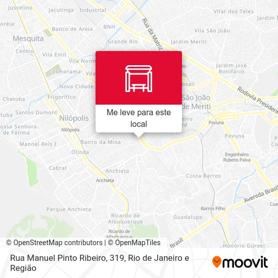Rua Manuel Pinto Ribeiro, 319 mapa