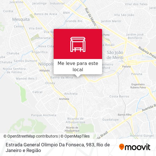 Estrada General Olímpio Da Fonseca, 983 mapa