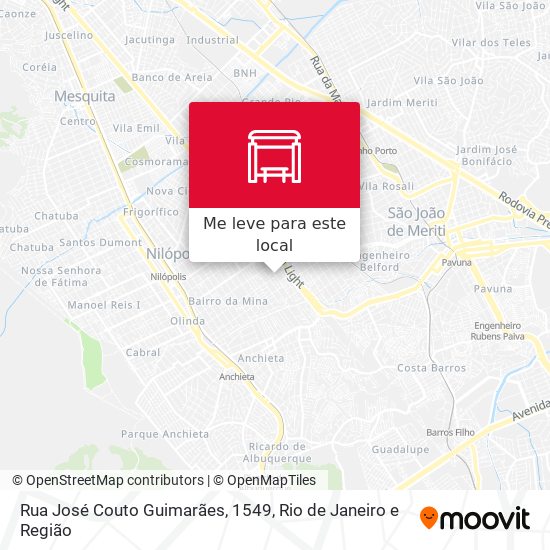 Rua José Couto Guimarães, 1549 mapa