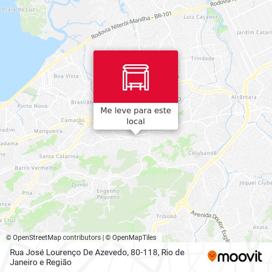 Rua José Lourenço De Azevedo, 80-118 mapa