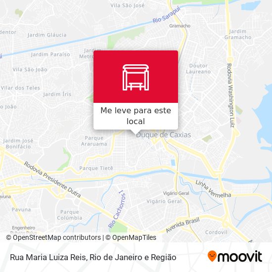 Rua Maria Luiza Reis mapa