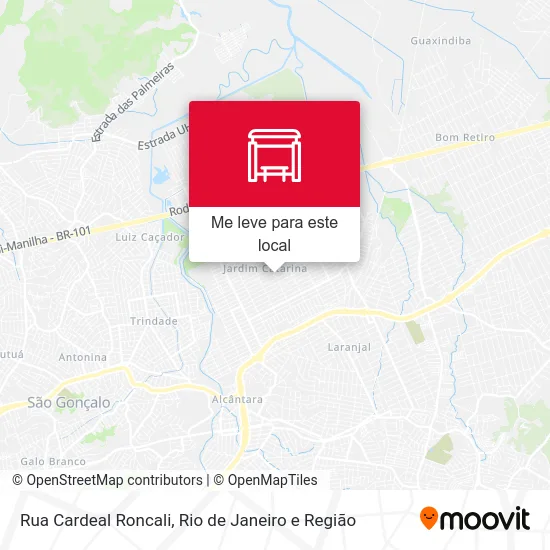 Rua Cardeal Roncali mapa