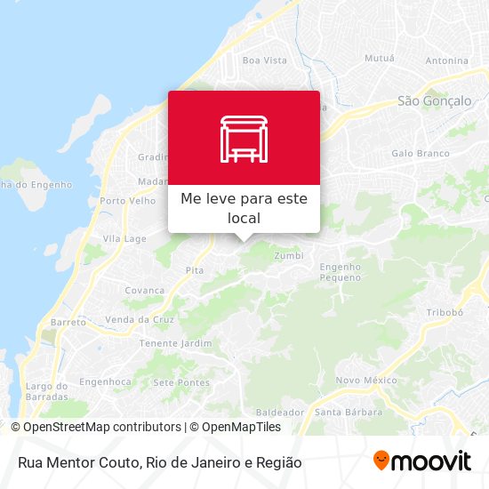 Rua Mentor Couto mapa