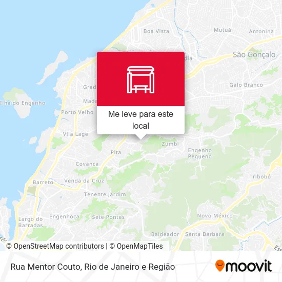 Rua Mentor Couto mapa