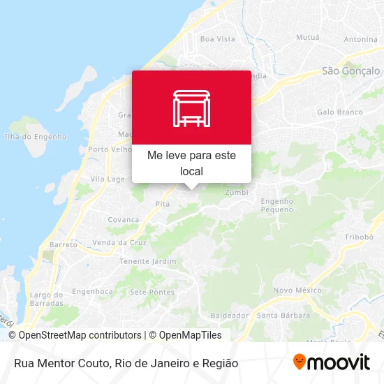 Rua Mentor Couto mapa
