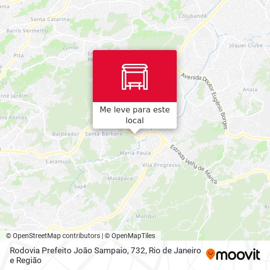 Rodovia Prefeito João Sampaio, 732 mapa