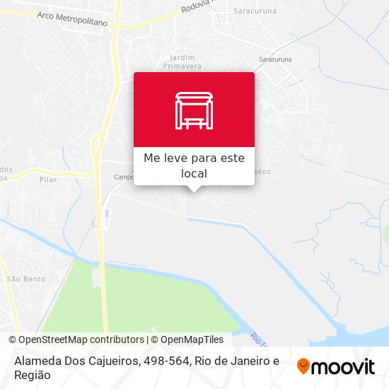 Alameda Dos Cajueiros, 498-564 mapa