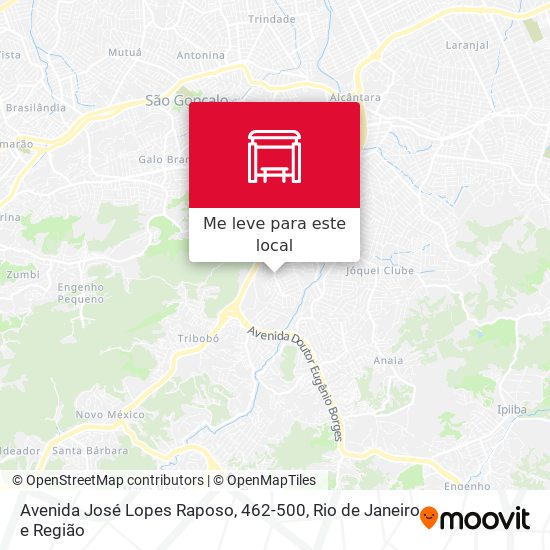 Avenida José Lopes Raposo, 462-500 mapa