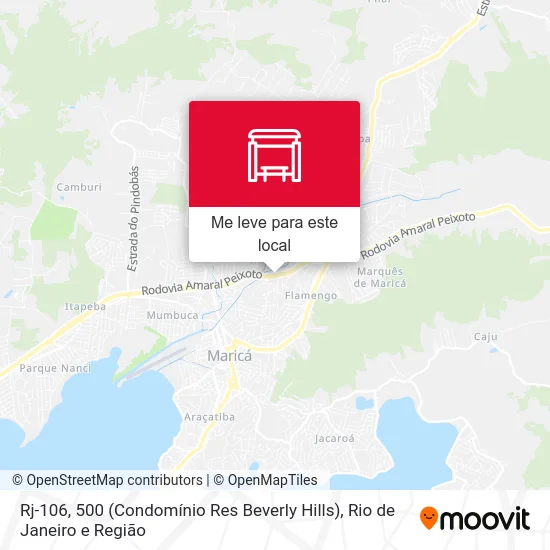 Rj-106, 500 (Condomínio Res Beverly Hills) mapa
