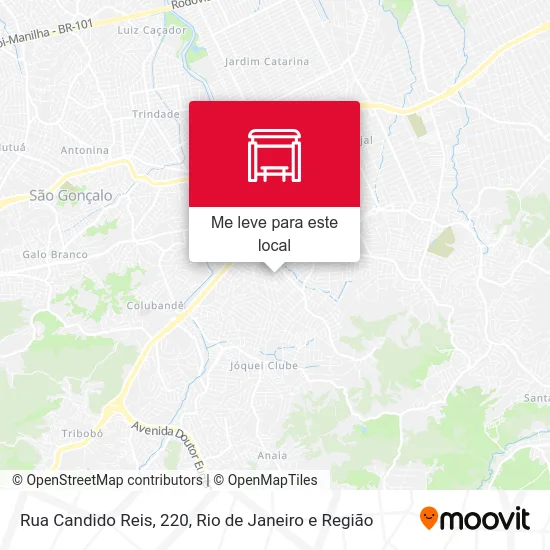 Rua Candido Reis, 220 mapa