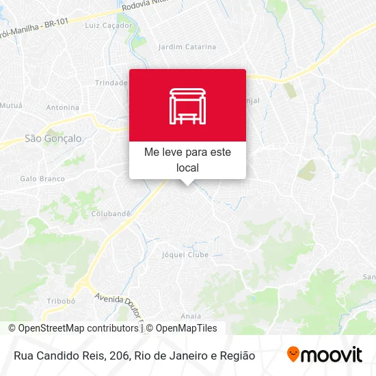 Rua Candido Reis, 206 mapa