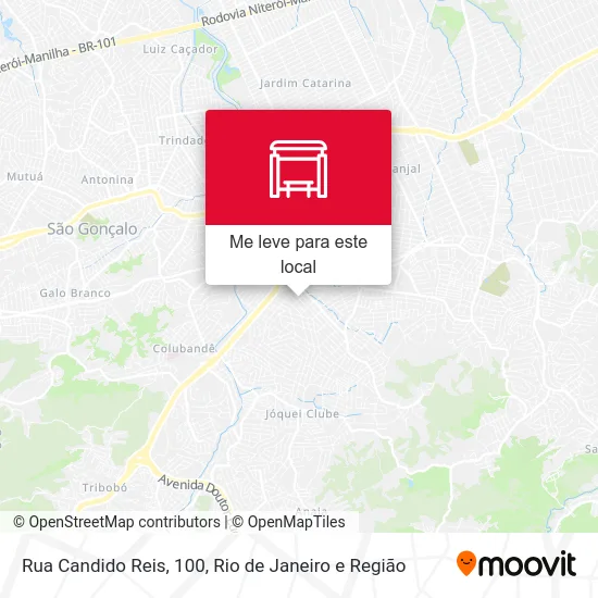 Rua Candido Reis, 100 mapa