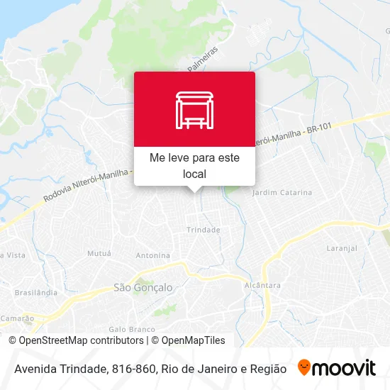 Avenida Trindade, 816-860 mapa