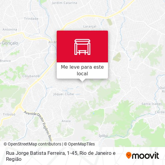 Rua Jorge Batista Ferreira, 1-45 mapa