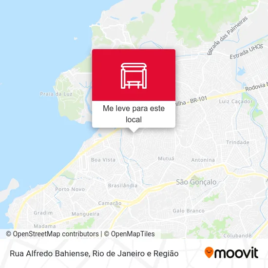 Rua Alfredo Bahiense mapa