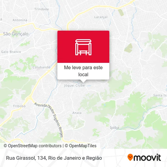 Rua Girassol, 134 mapa