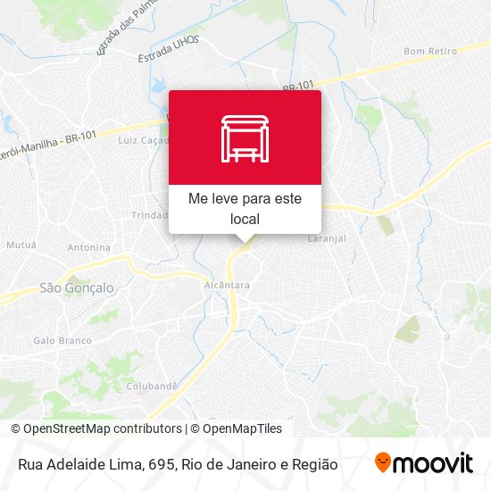 Rua Adelaide Lima, 695 mapa