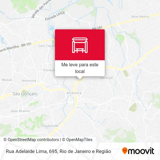 Rua Adelaide Lima, 695 mapa