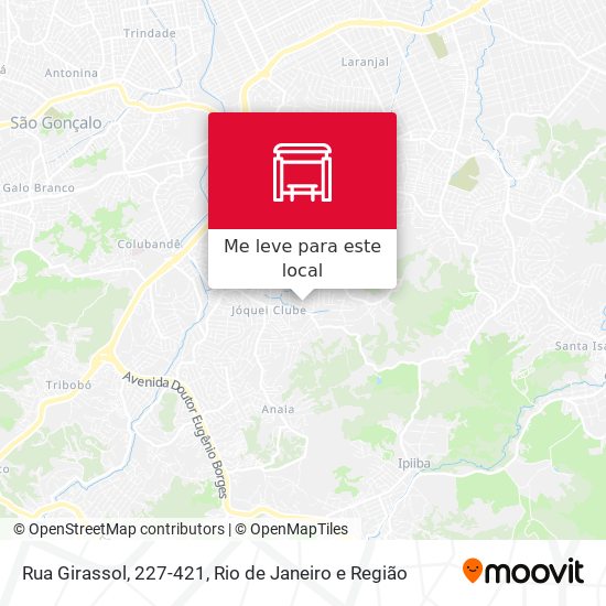 Rua Girassol, 227-421 mapa