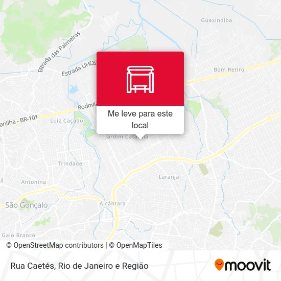 Rua Caetés mapa