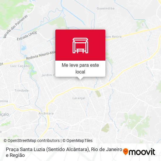 Praça Santa Luzia (Sentido Alcântara) mapa