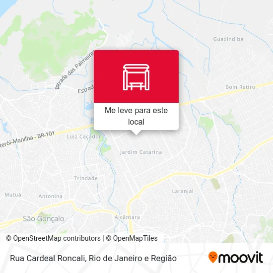 Rua Cardeal Roncali mapa