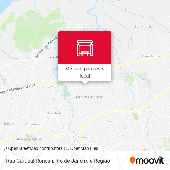 Rua Cardeal Roncali mapa