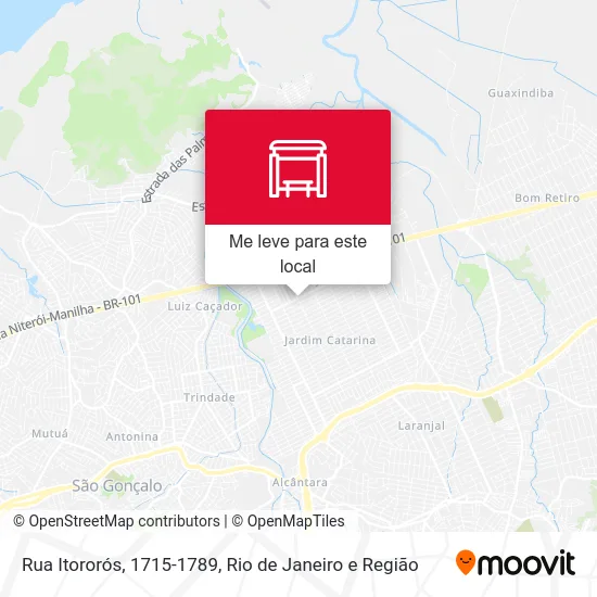 Rua Itororós, 1715-1789 mapa