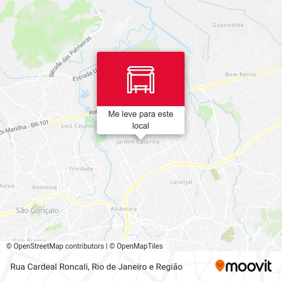 Rua Cardeal Roncali mapa