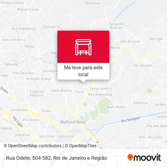 Rua Odete, 504-582 mapa