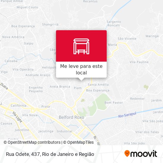 Rua Odete, 437 mapa