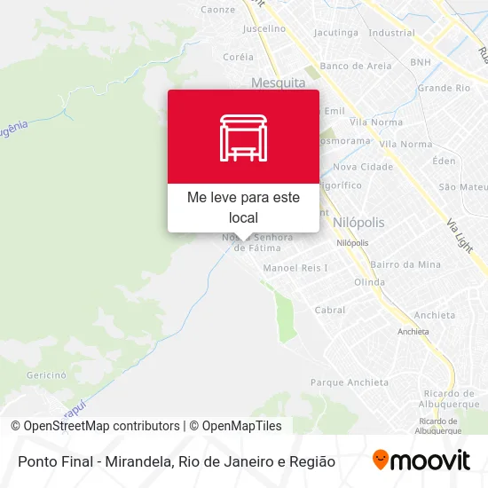 Ponto Final - Mirandela mapa