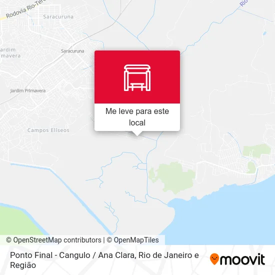 Ponto Final - Cangulo / Ana Clara mapa