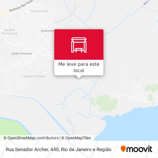 Rua Senador Archer, 440 mapa